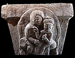 Capital with Virgin and Child, Tuff, Armenian